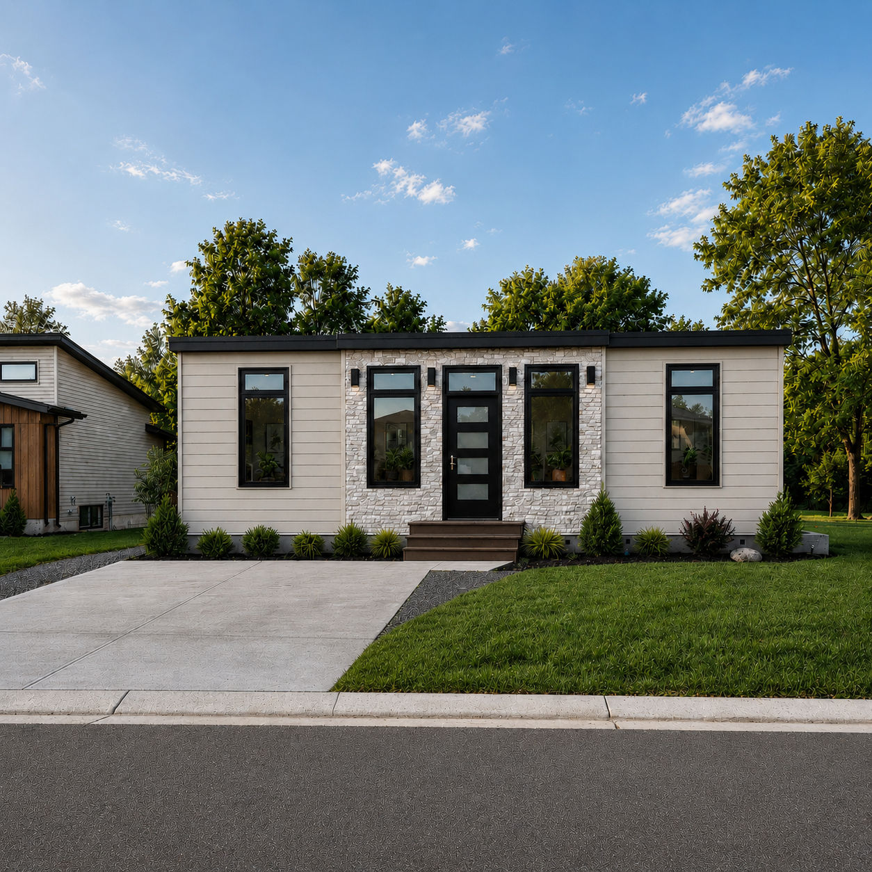 Modular home exterior
