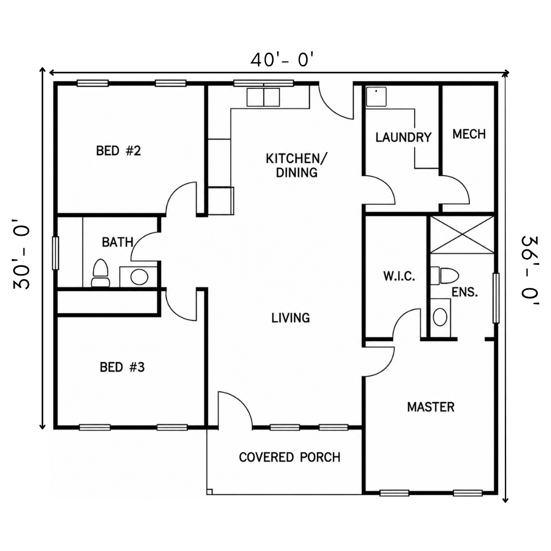 Huron 3 floor plan