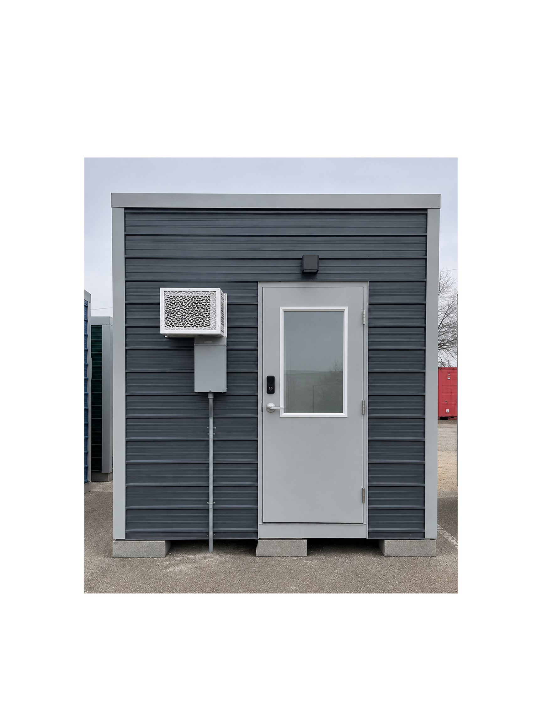 Self-contained shelter exterior