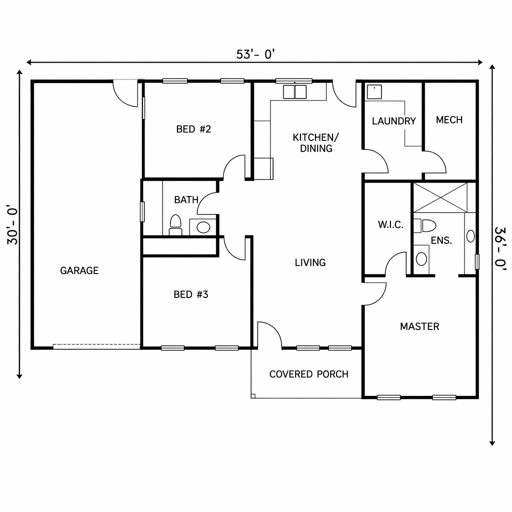 Huron 4 floor plan