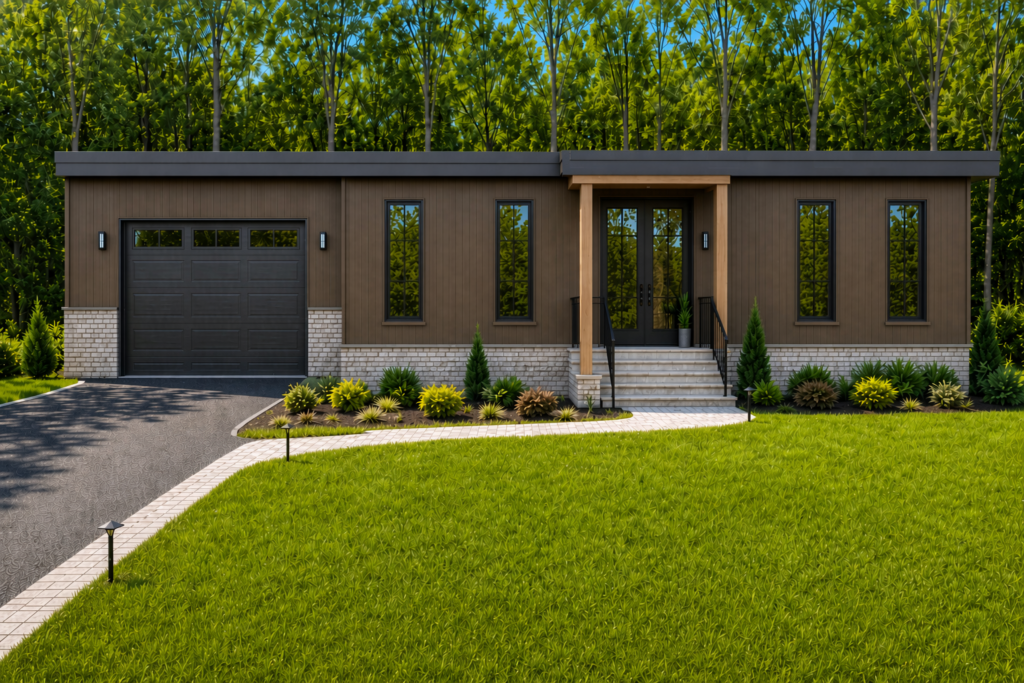 Huron 4 modular home exterior