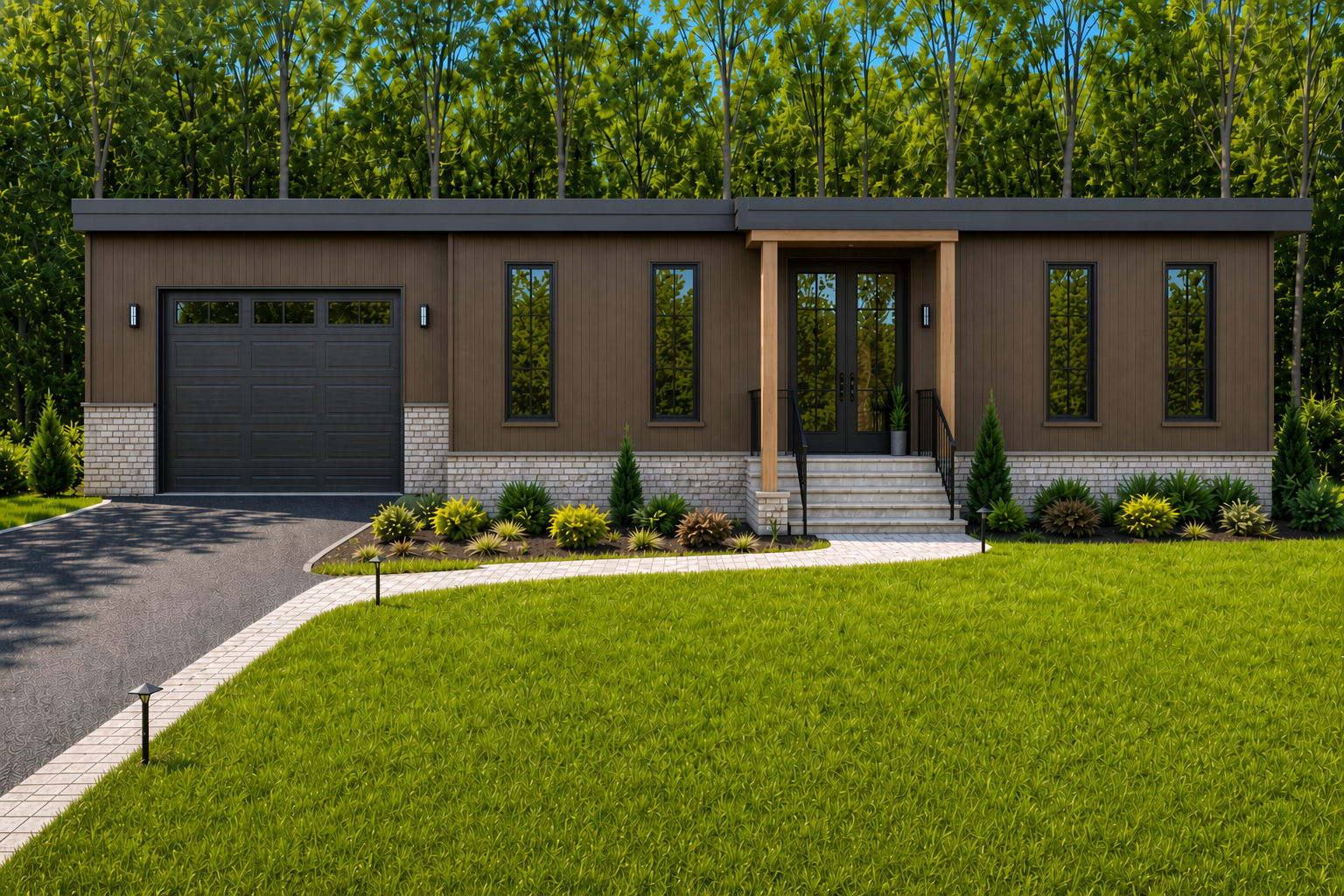 Huron 4 modular home exterior
