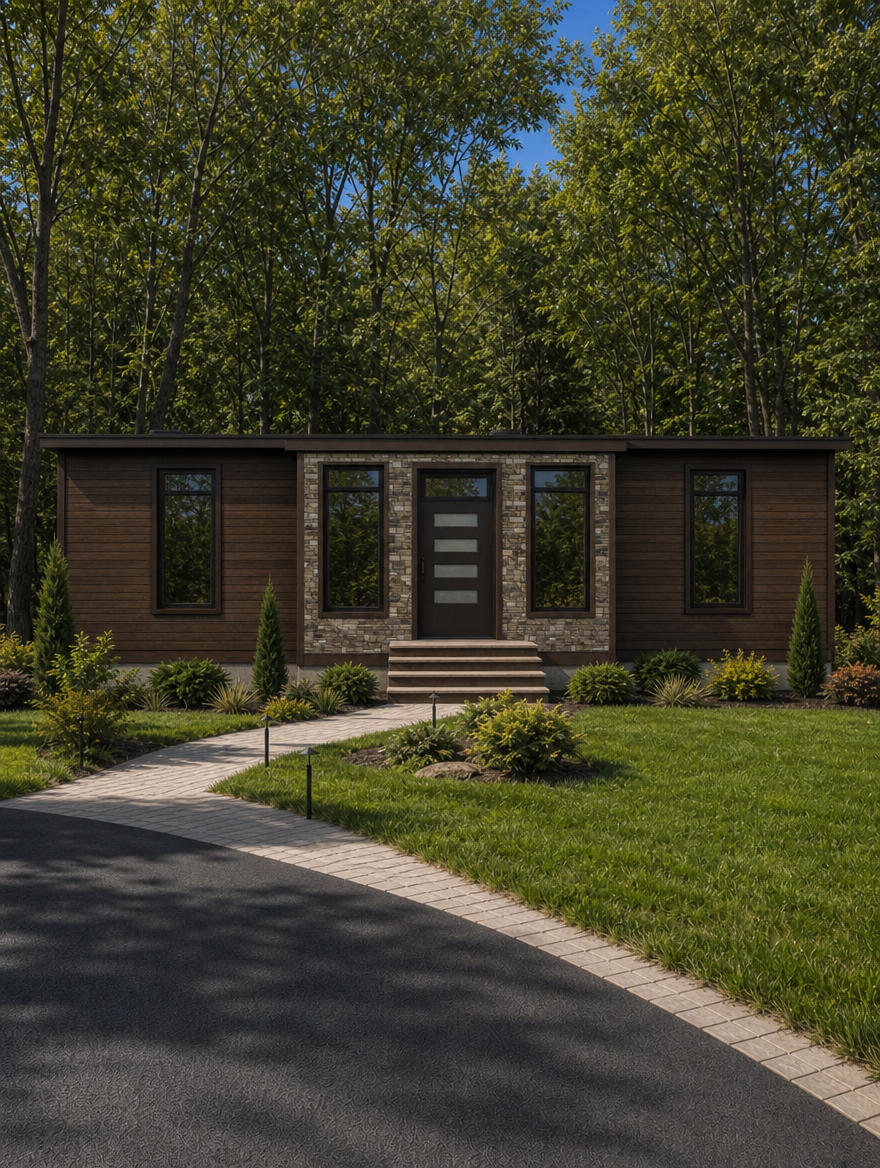 Huron 1 modular home exterior