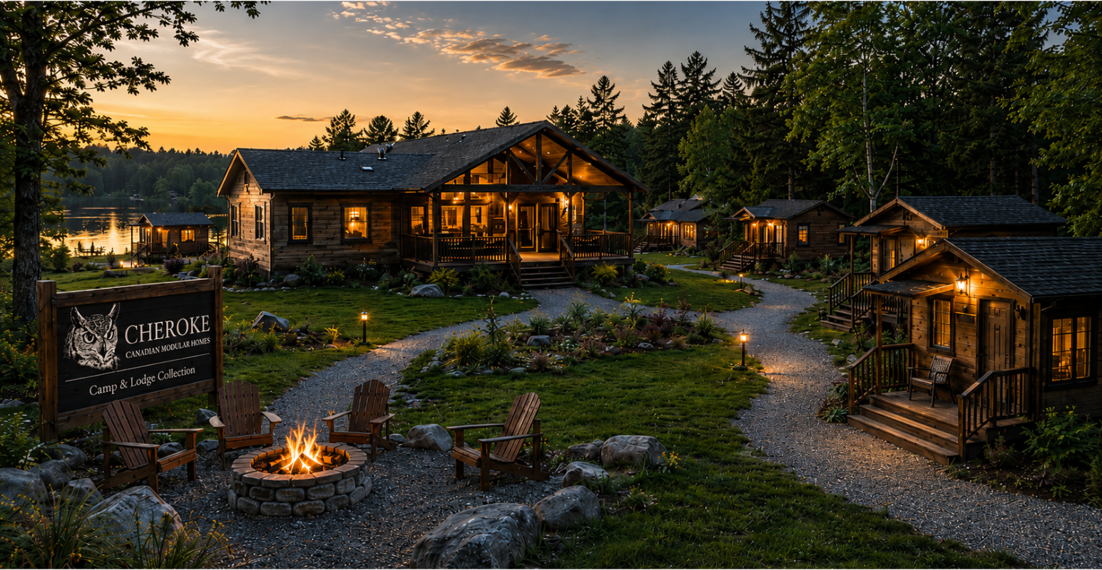 Campground cabins and lodge collection