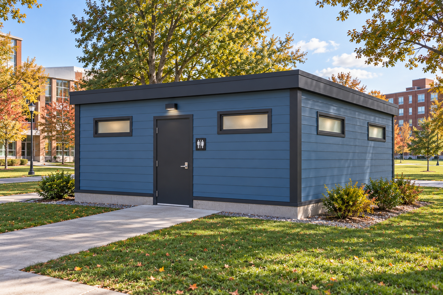Washroom unit exterior